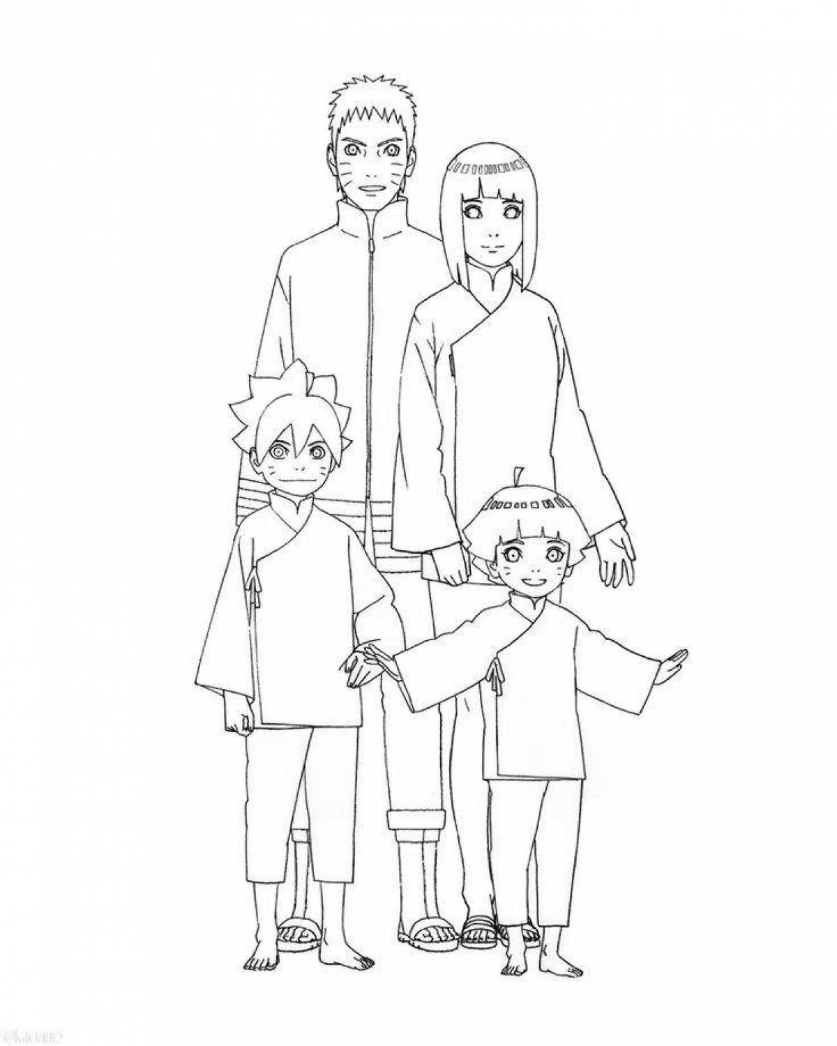 Awesome naruto and boruto coloring pages