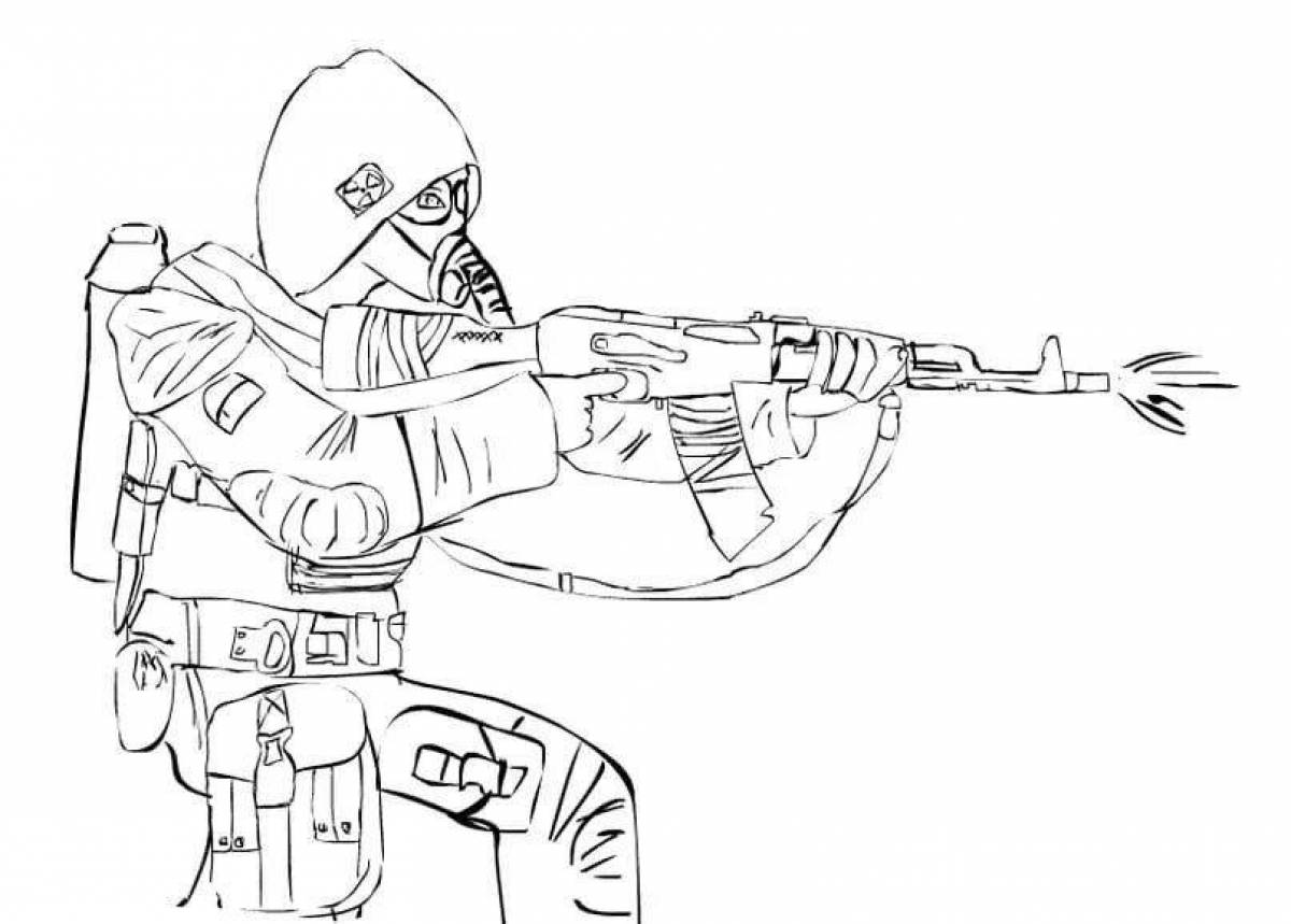 Coloring book for boys standoff 2