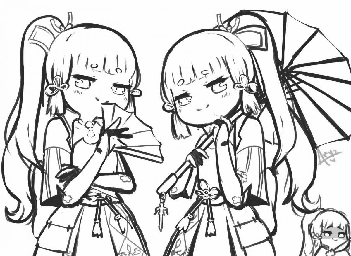 Fancy coloring yae miko