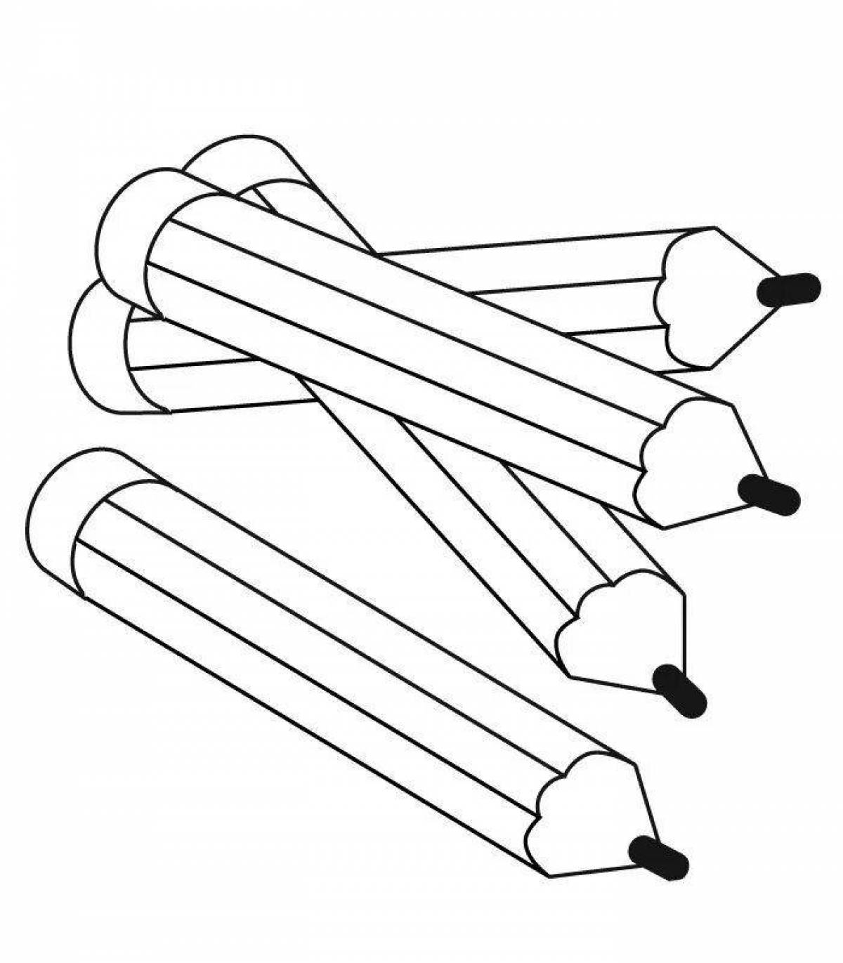 Раскраска creative 2 pencils dot ru