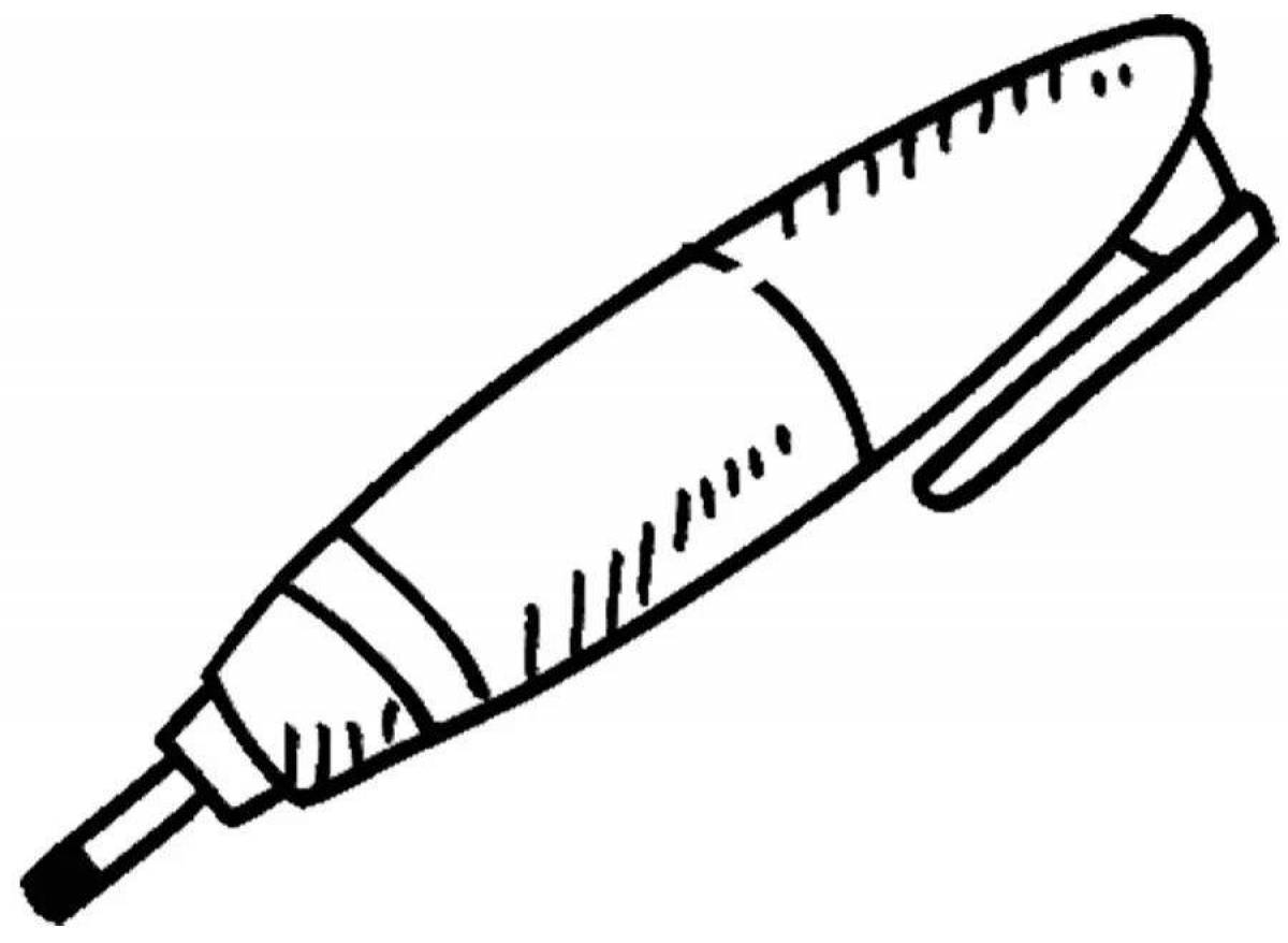 Charming 2 pencils dot en coloring page