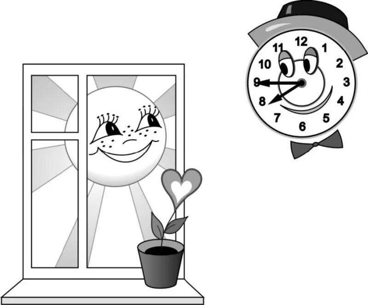 Раскраски Режим дня школьника 2 класс шаблон (39 шт.) - скачать или ...