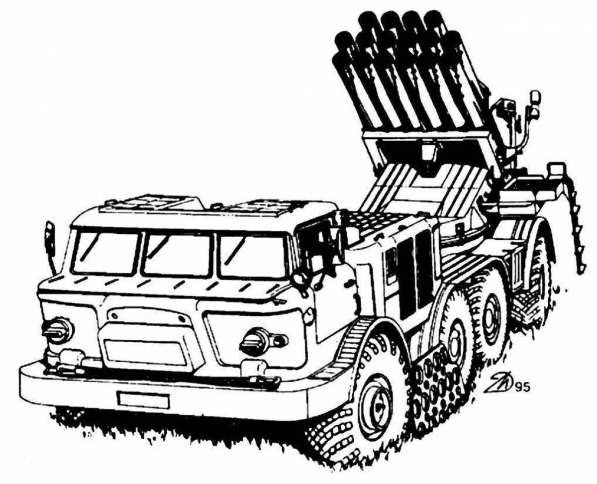 Катюша картинки боевой машины раскраска