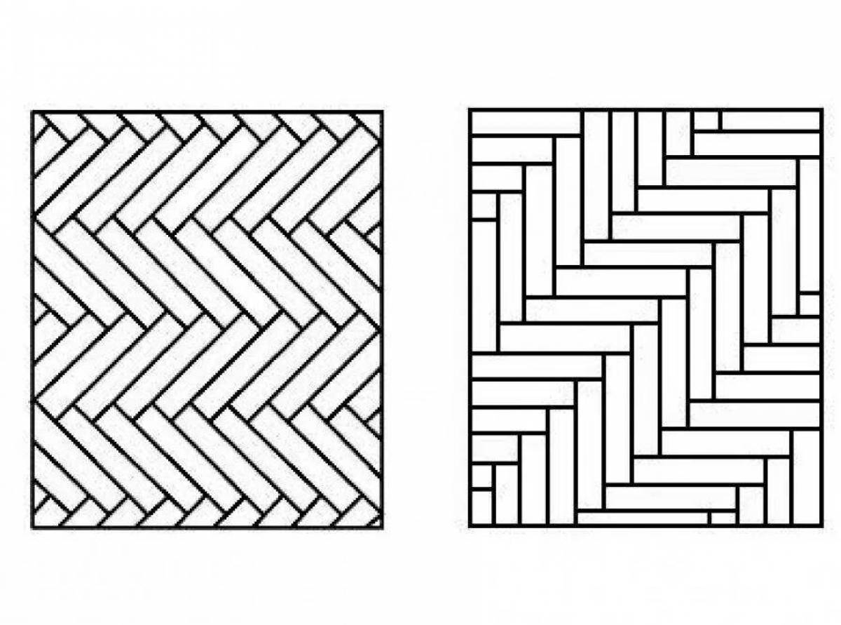 Пол рисунок. Трафарет "паркет". Паркет рисунок. Узоры укладки паркета. Паркет раскраска.
