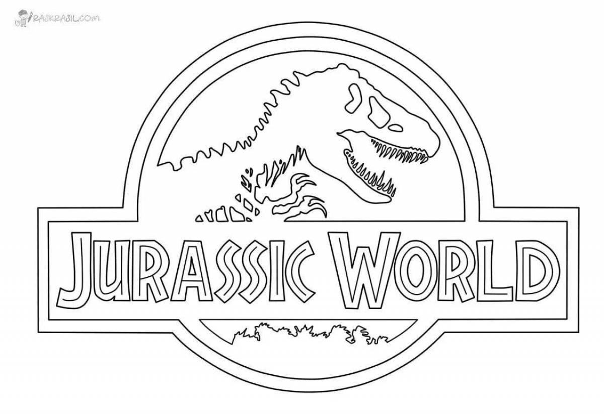 Bright Jurassic World 2 coloring book