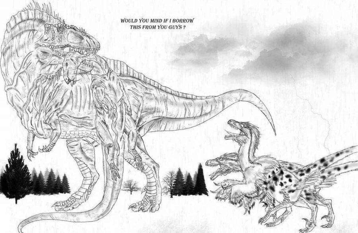 Bizarre Jurassic World 2 coloring book