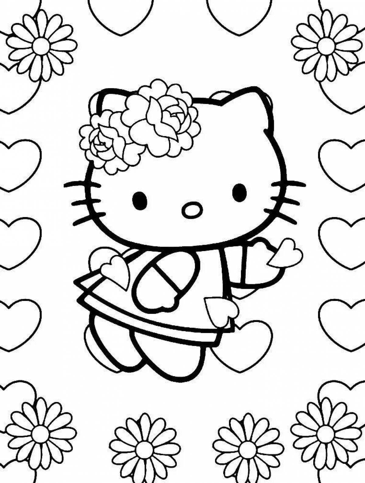 Fun coloring hello kitty