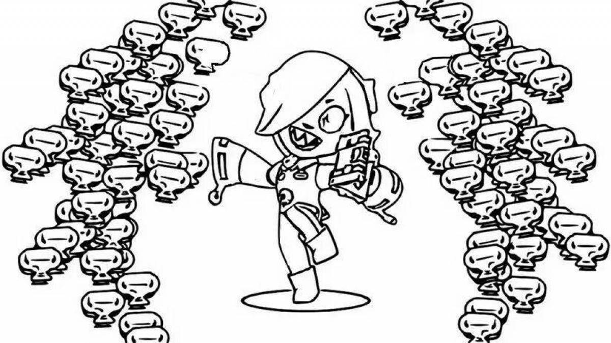 Awesome collet coloring page