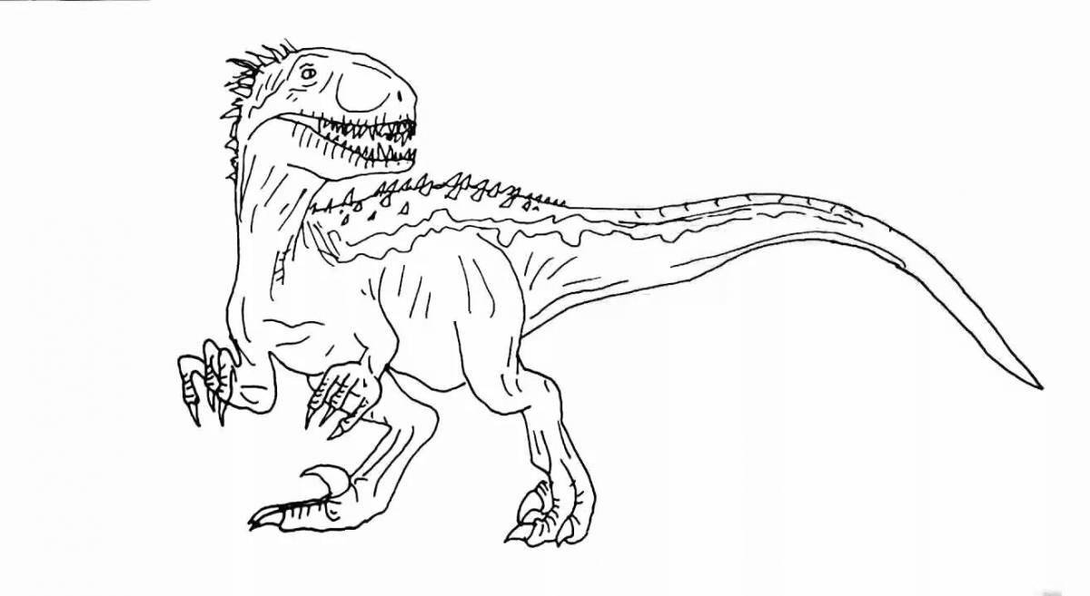 Колоссальная раскраска динозавры мир юрского периода
