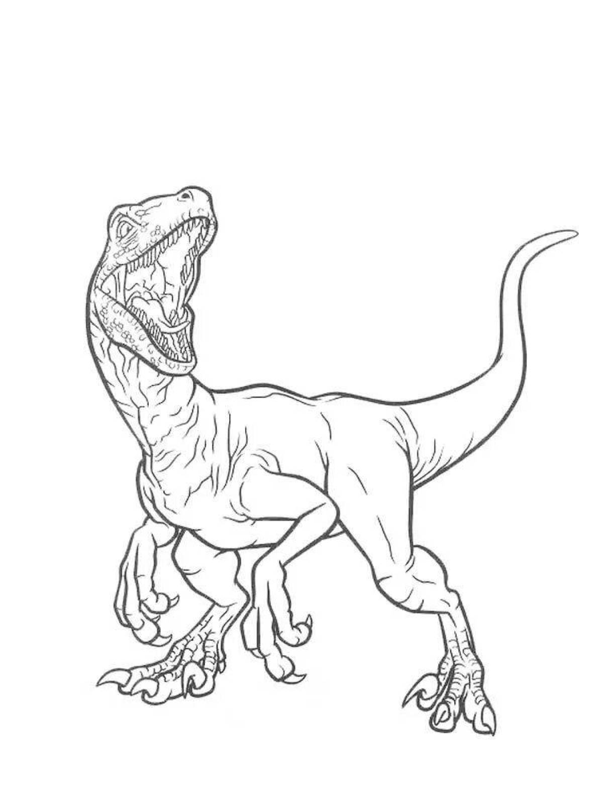 Невероятная раскраска динозавры юрского периода