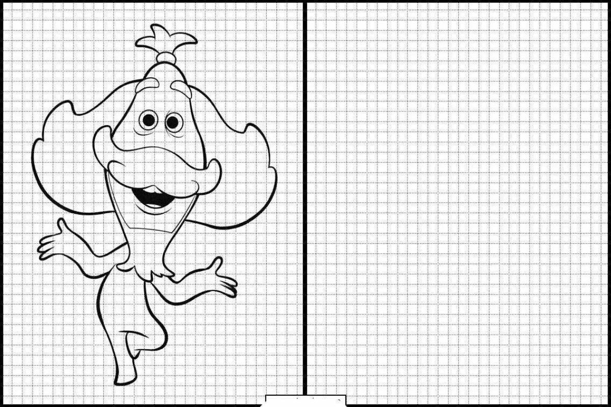 Exciting cage coloring game