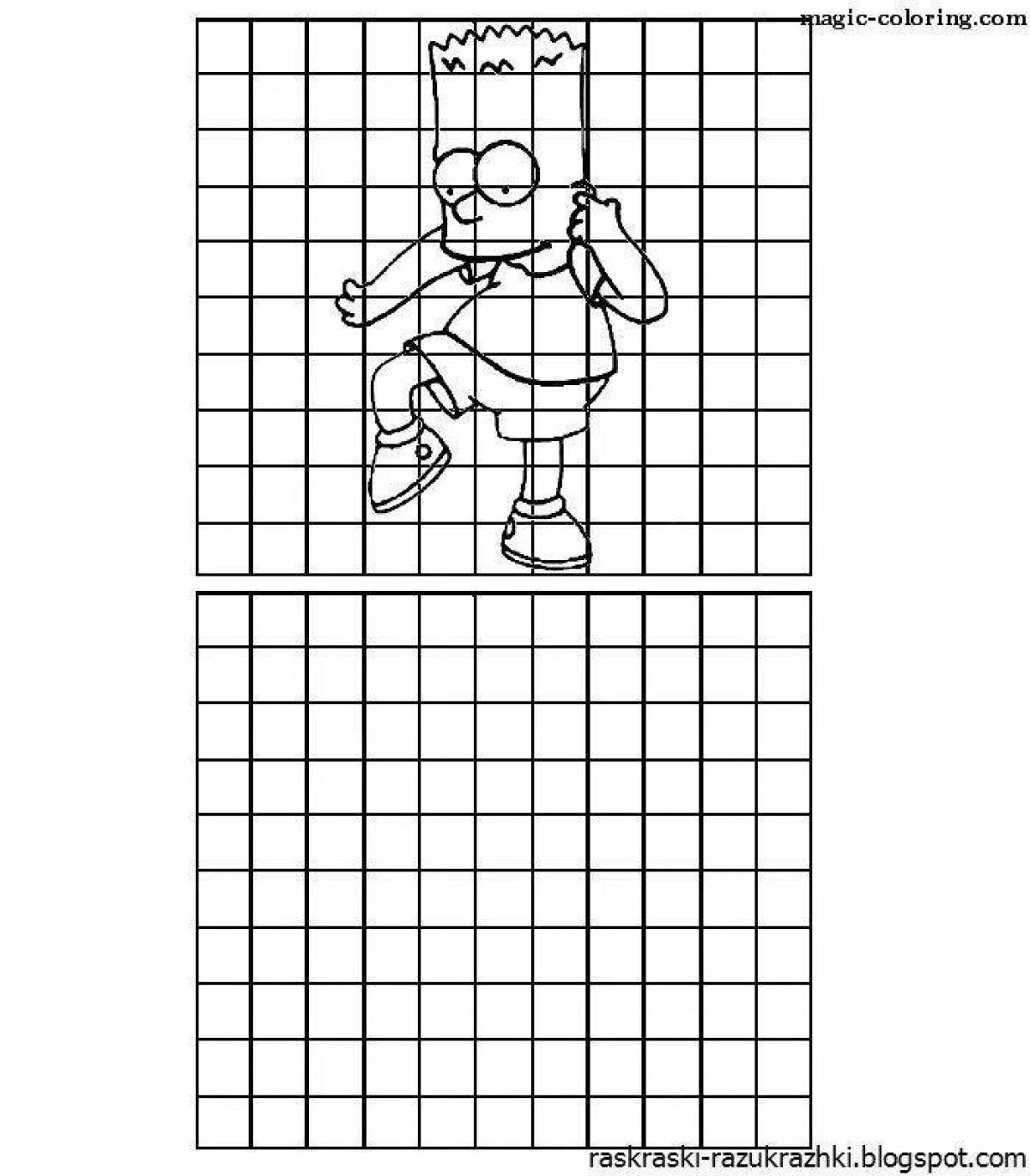 Fun cage coloring game