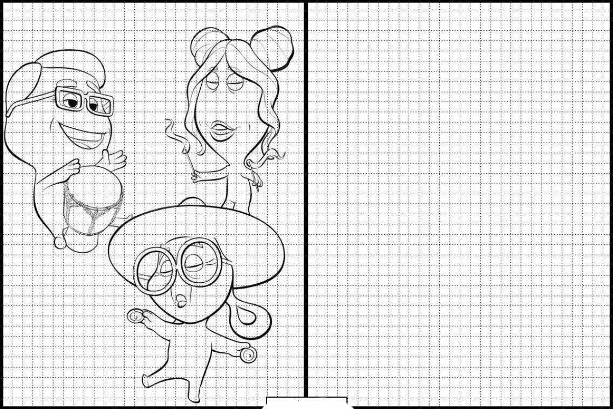 Innovative cage coloring game