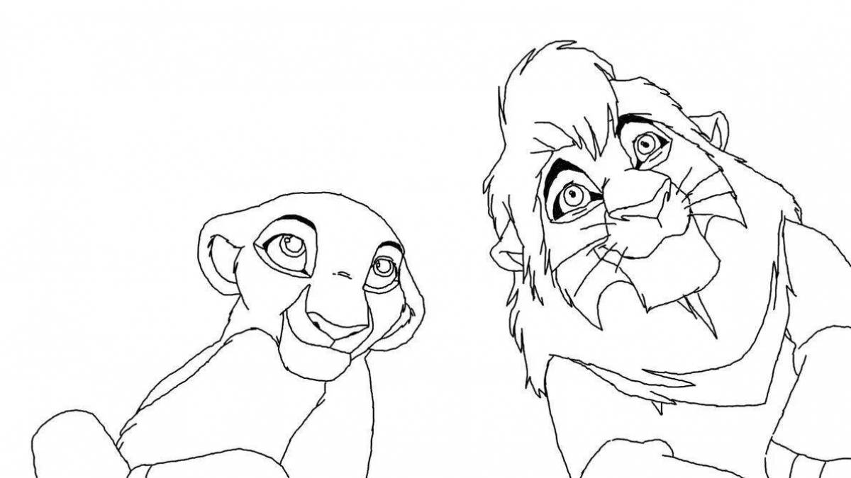 Great lion king coloring book