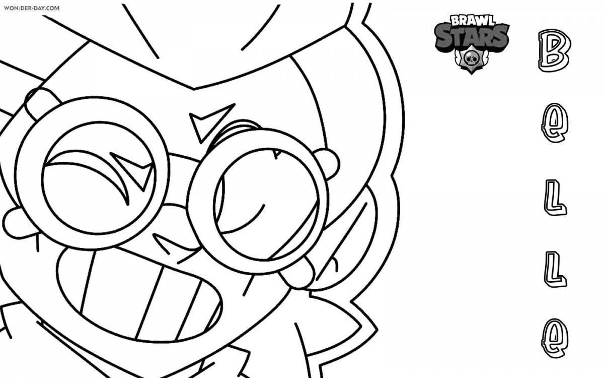 Great coloring page icons from brawl stars