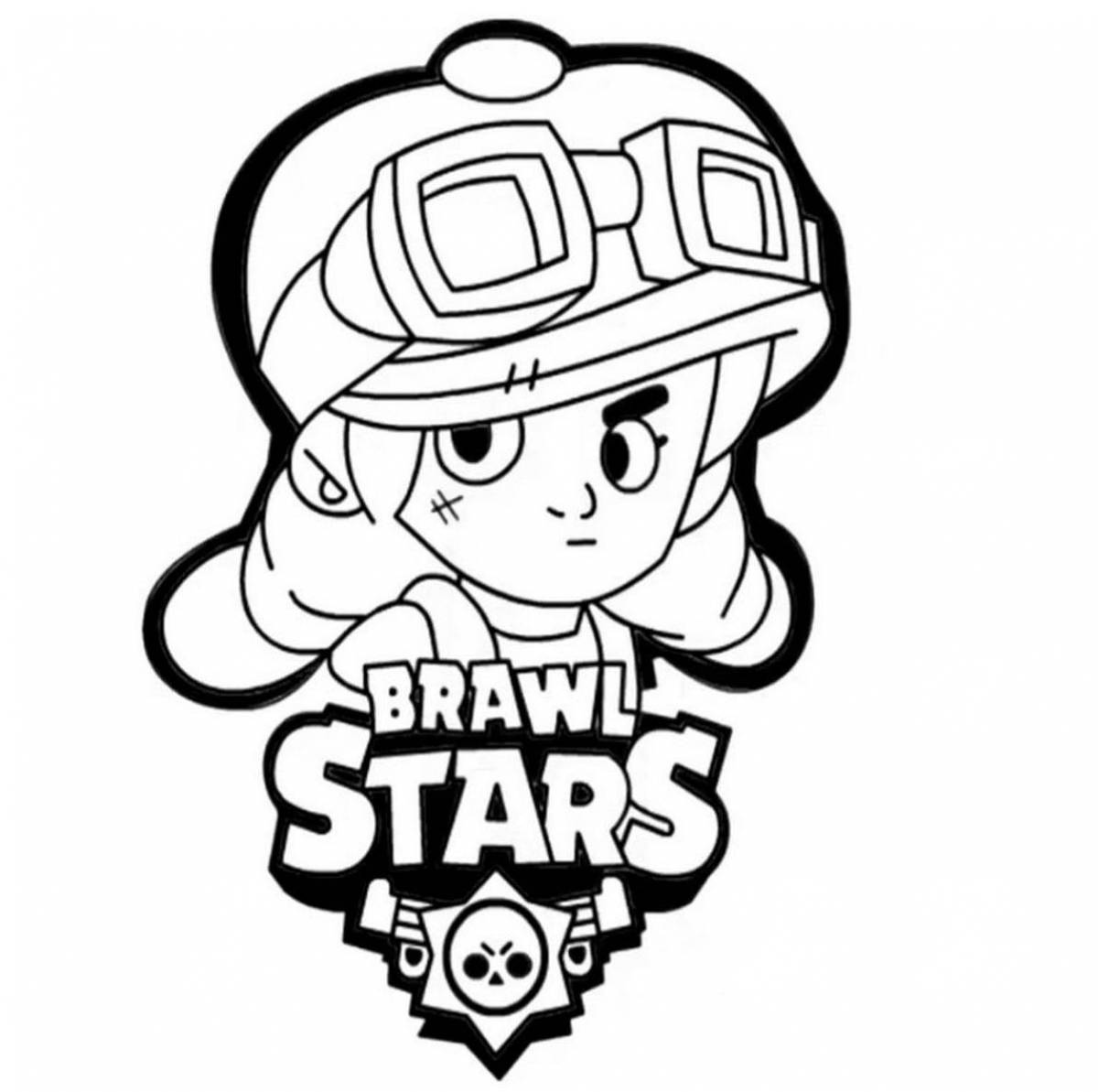 Exquisite coloring icons by brawl stars