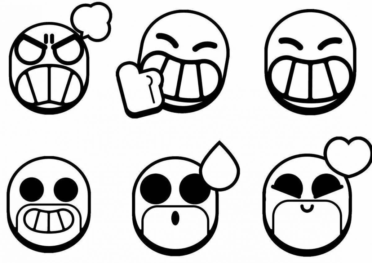 Nice coloring page icons from brawl stars