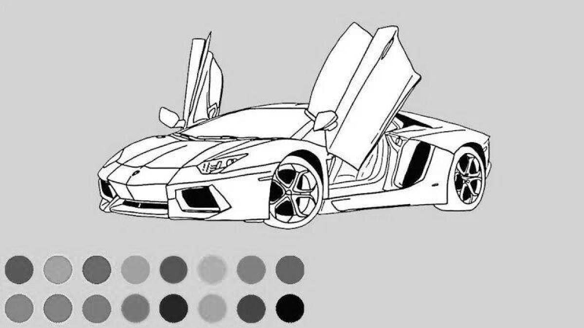 Animated car games for boys coloring