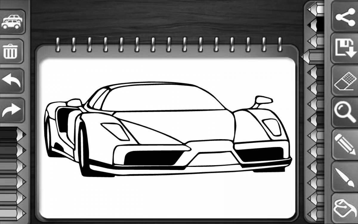 Coloring outstanding car games for boys