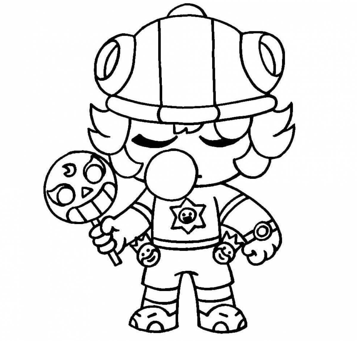 Marvelous edgar skin bravo stars coloring page