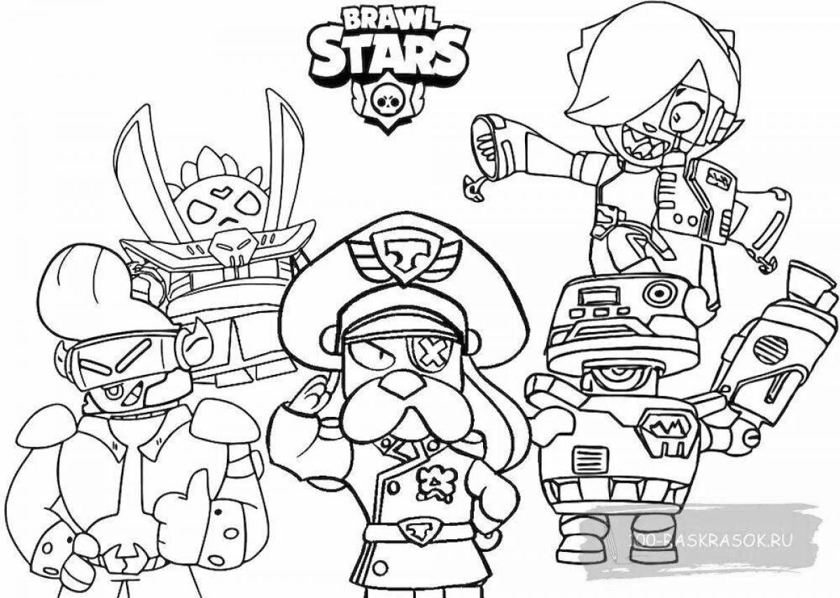 Cute edgar skin bravo stars coloring page