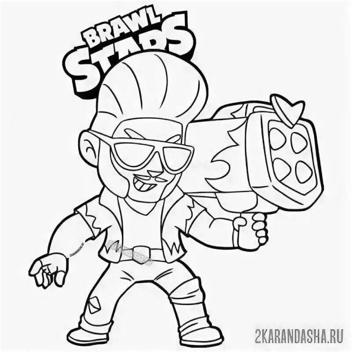 Radiant edgar skin bravo stars coloring page