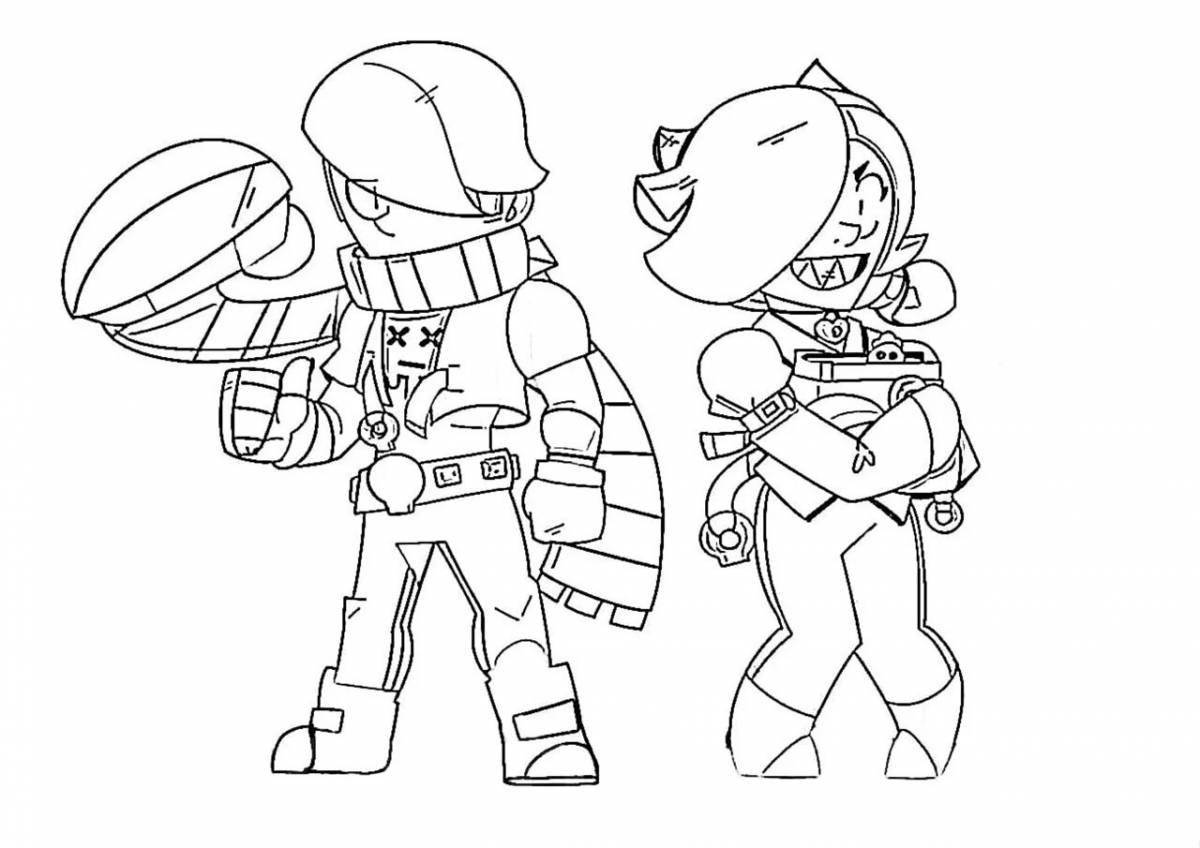 Coloring book glowing skin edgar bravo stars