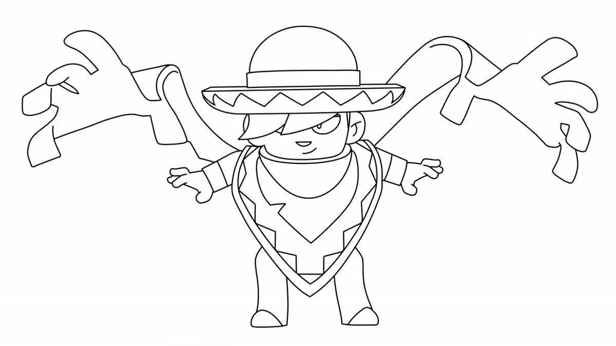 Brilliant edgar skin bravo stars coloring page