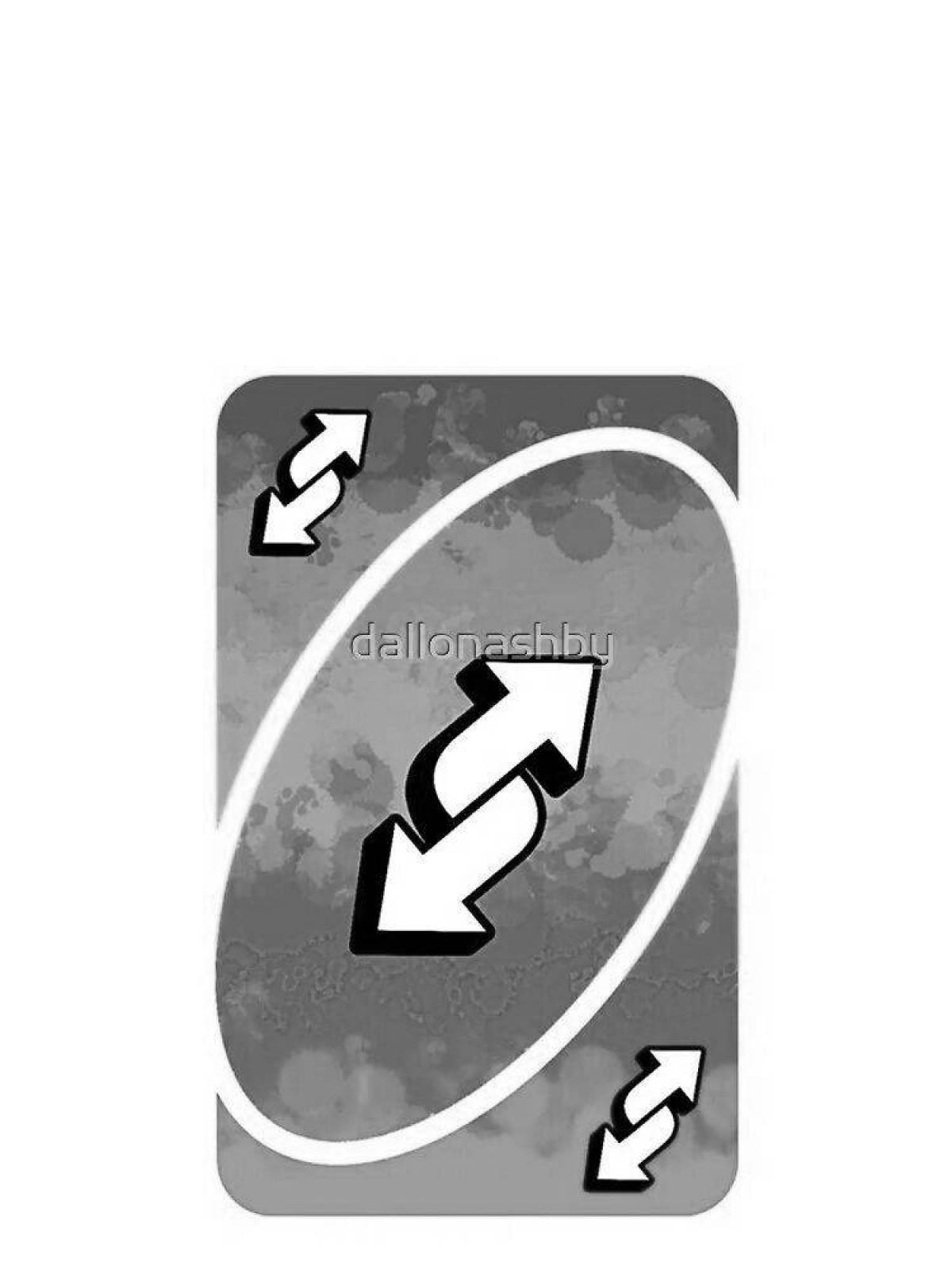 Sparkling uno card with hearts