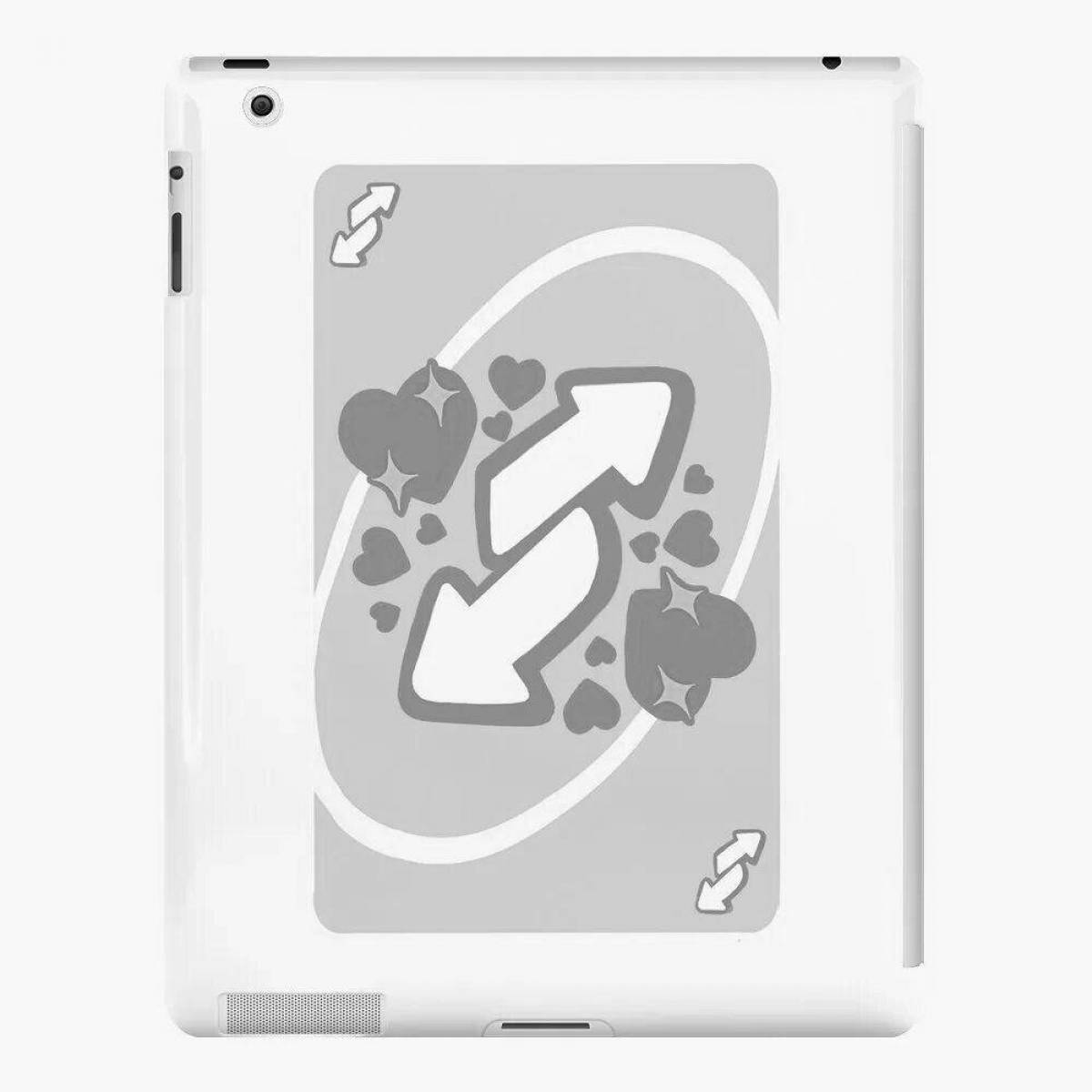 Amazing uno card with hearts