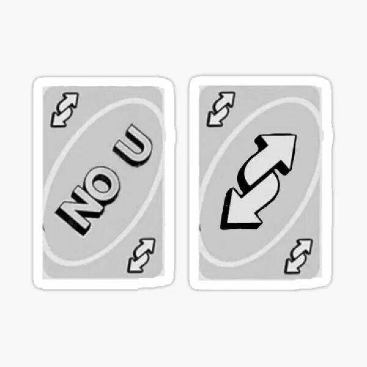 Elegant uno card with hearts