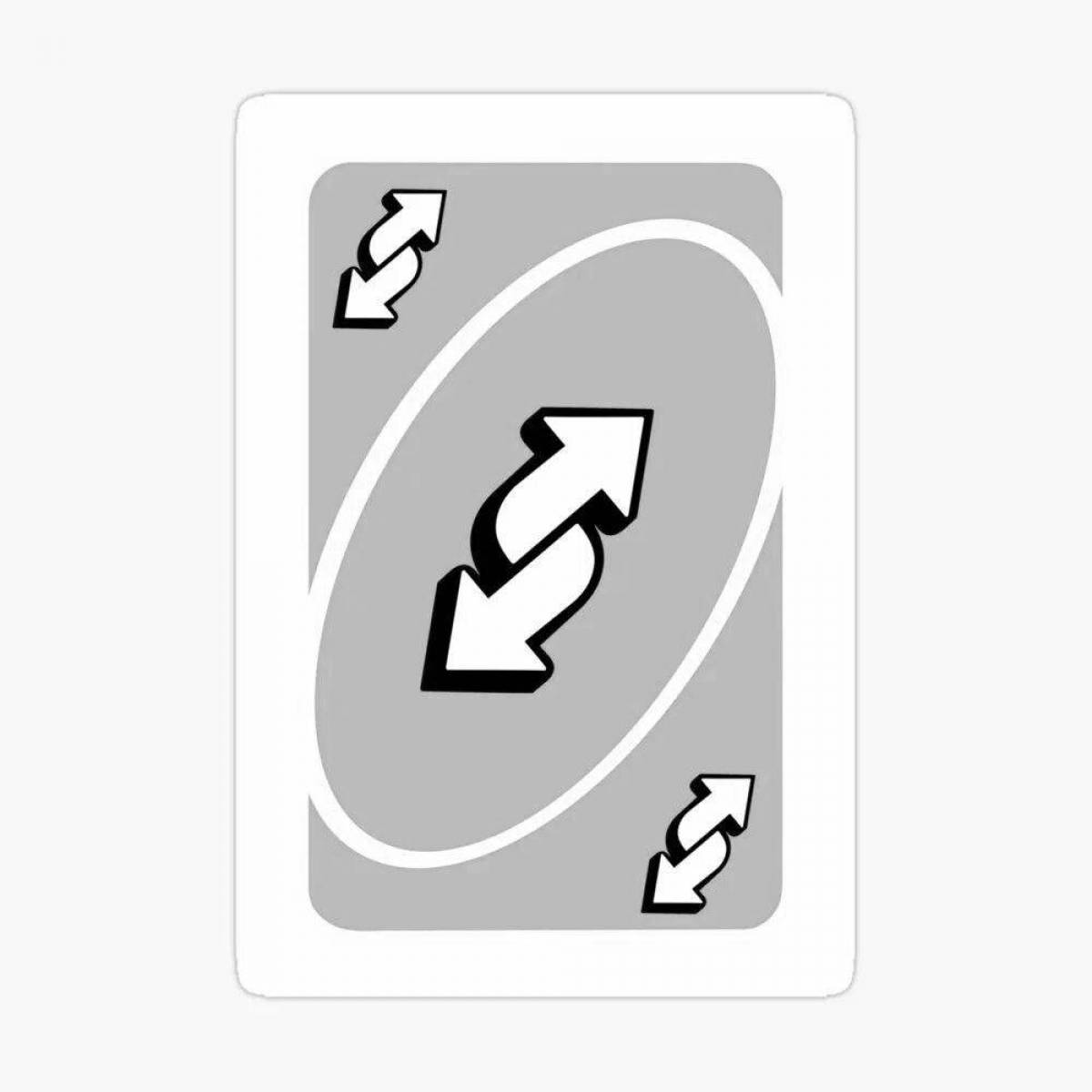 Cute uno card with hearts