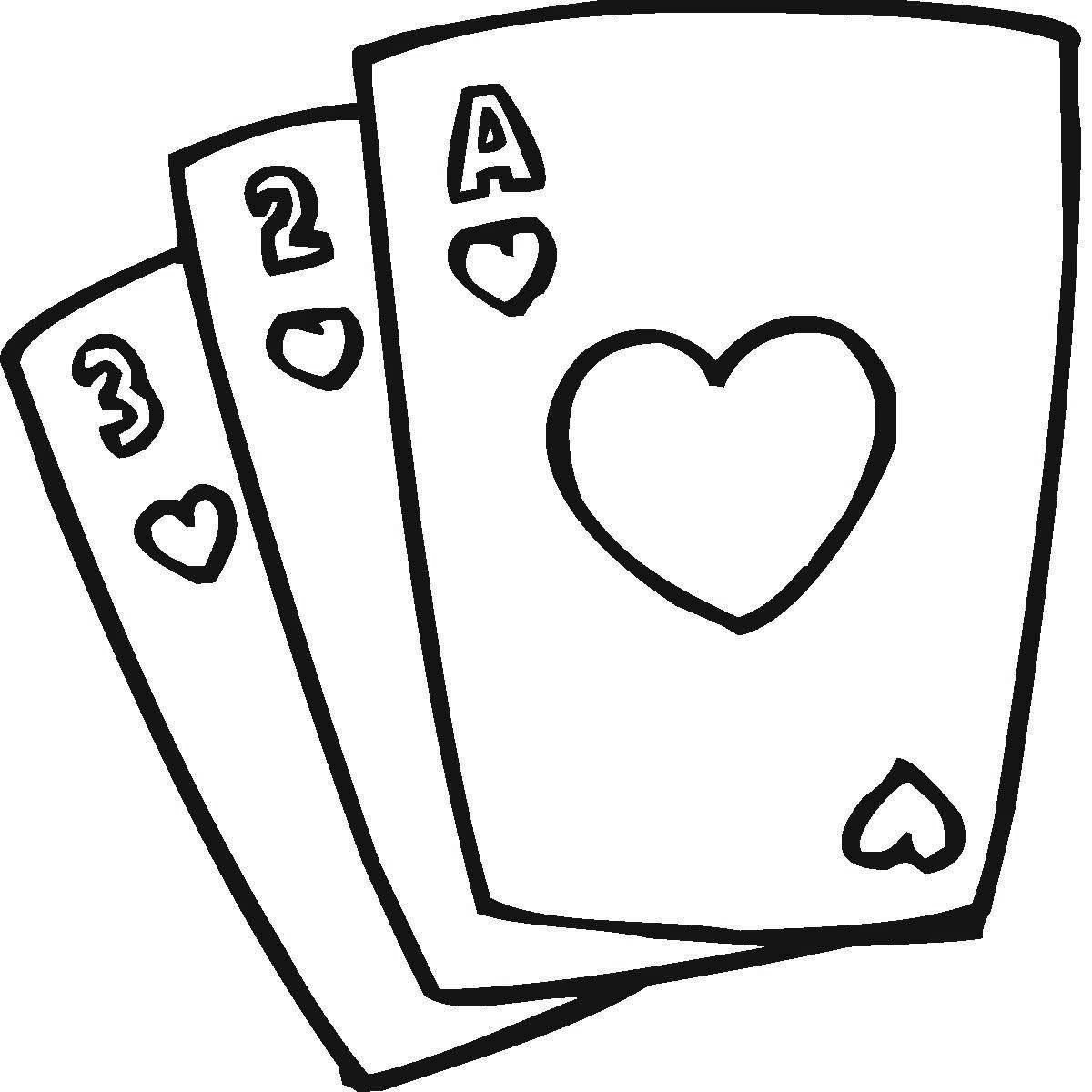 Uno card with hearts #1