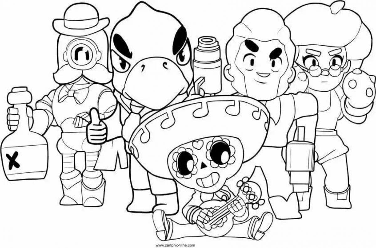 Hip bravo stars new skins coloring page