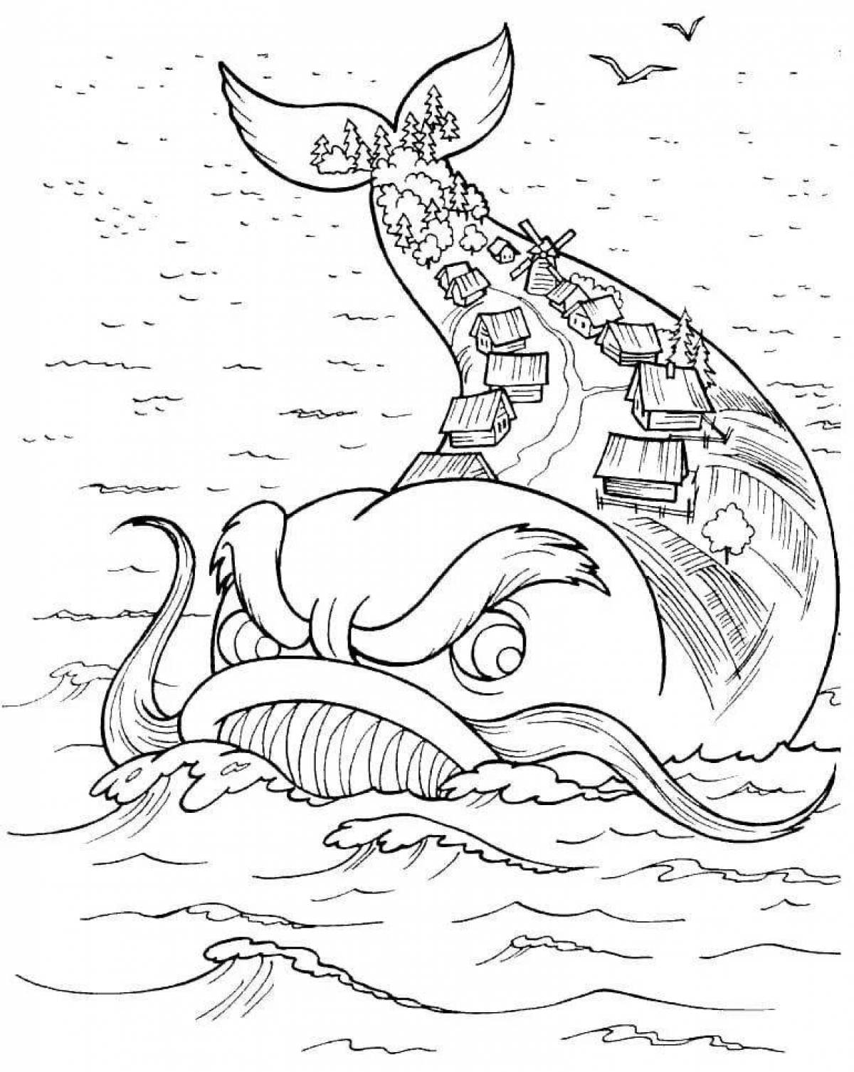 Coloring page of the wild little humpbacked horse