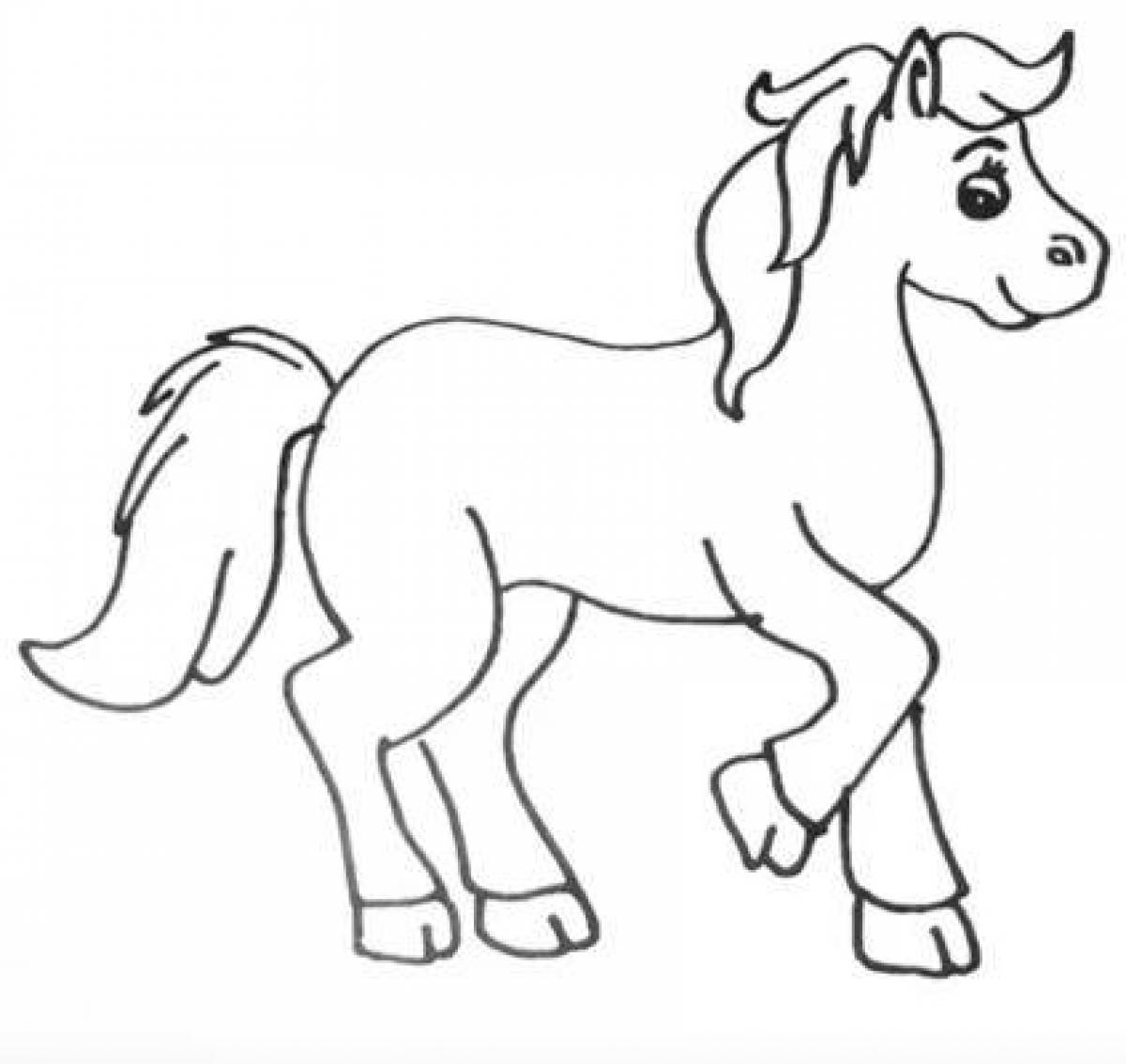 Humpbacked Horse Coloring Page