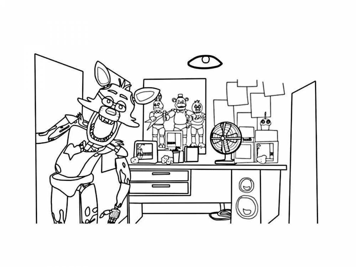 Flashy Five Nights at Freddy's coloring book