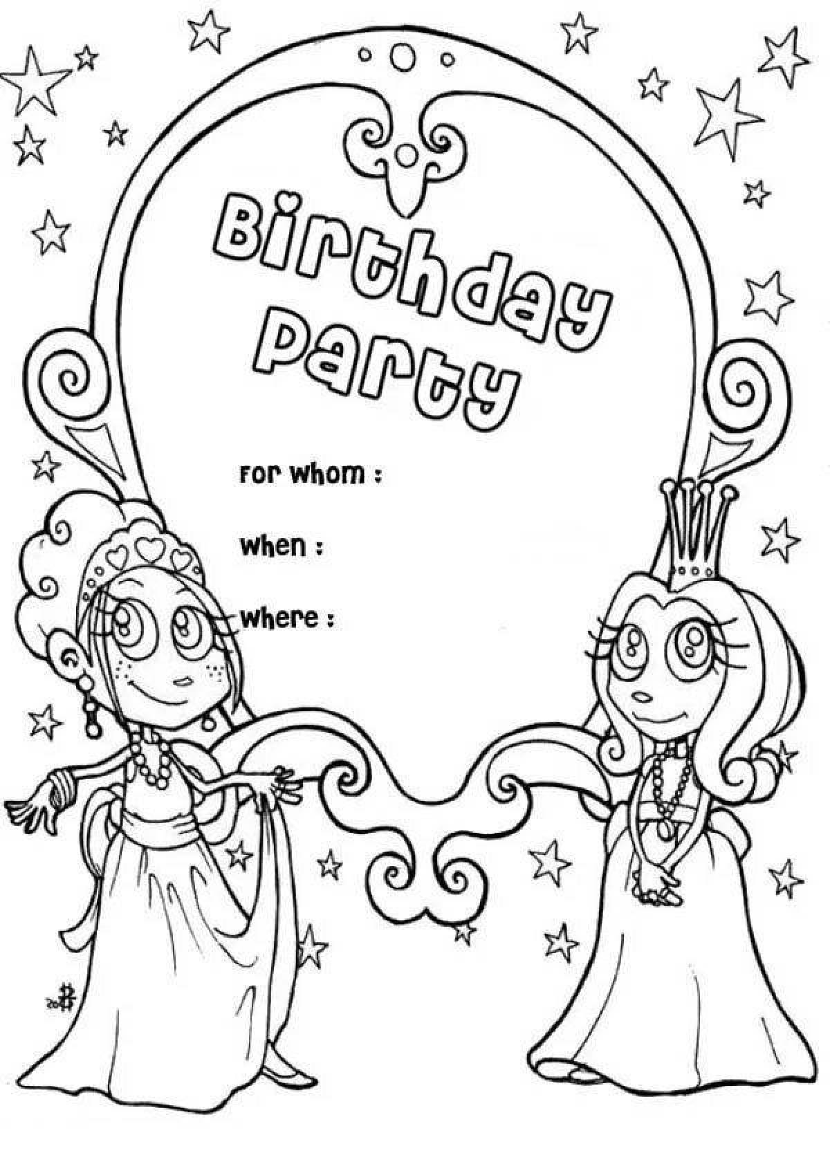 Creative birthday invitation template