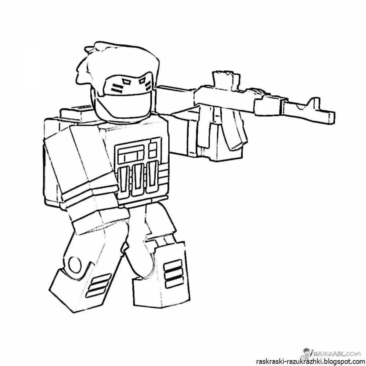 Attractive roblox coloring book