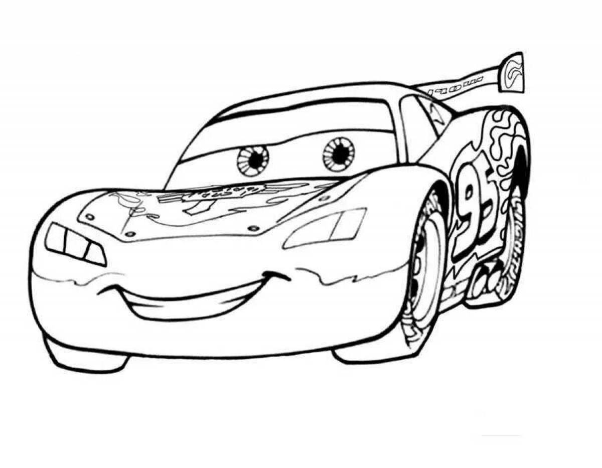 Colorful cars 3 coloring book