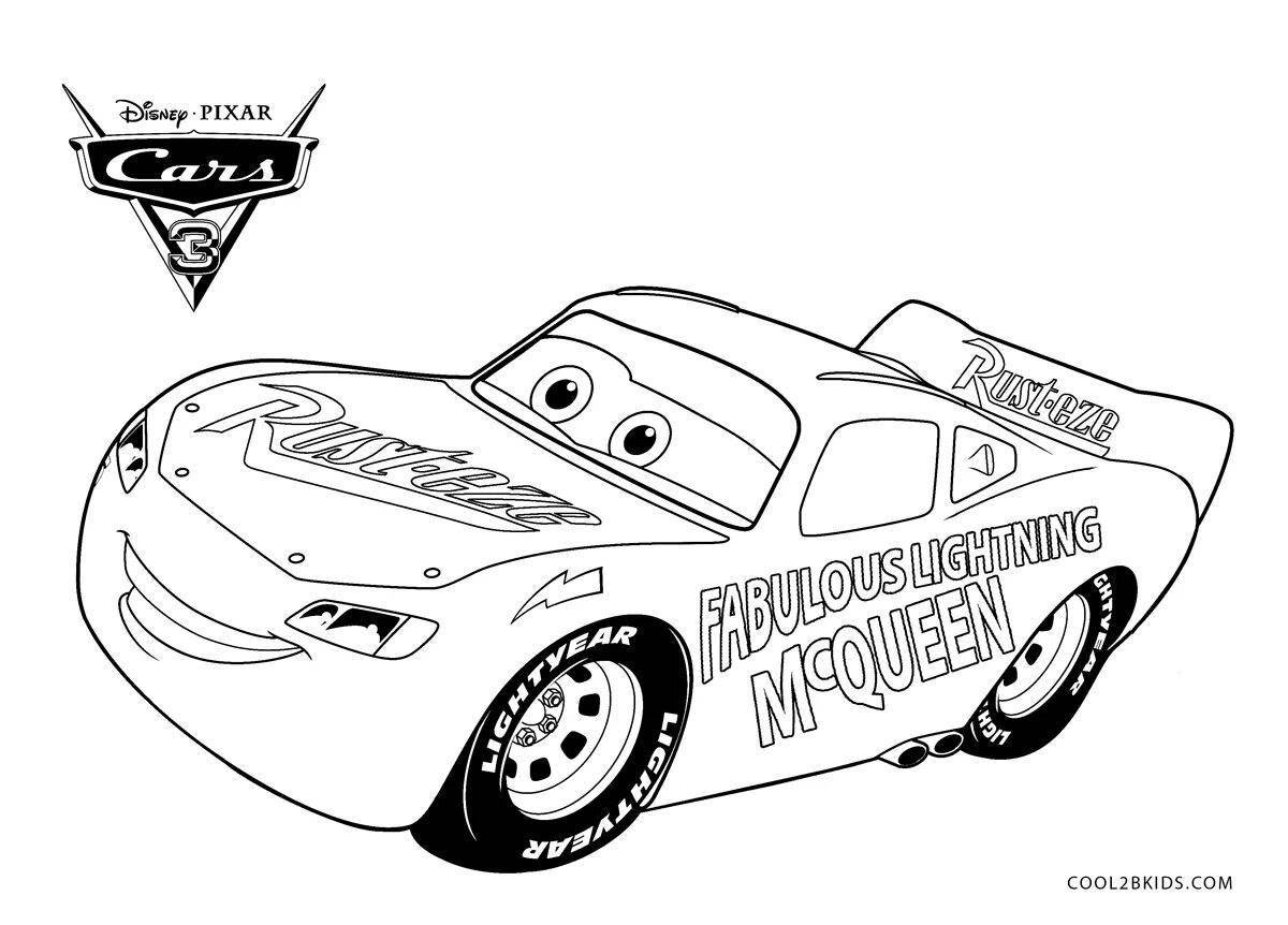 Bright cars 3 coloring book