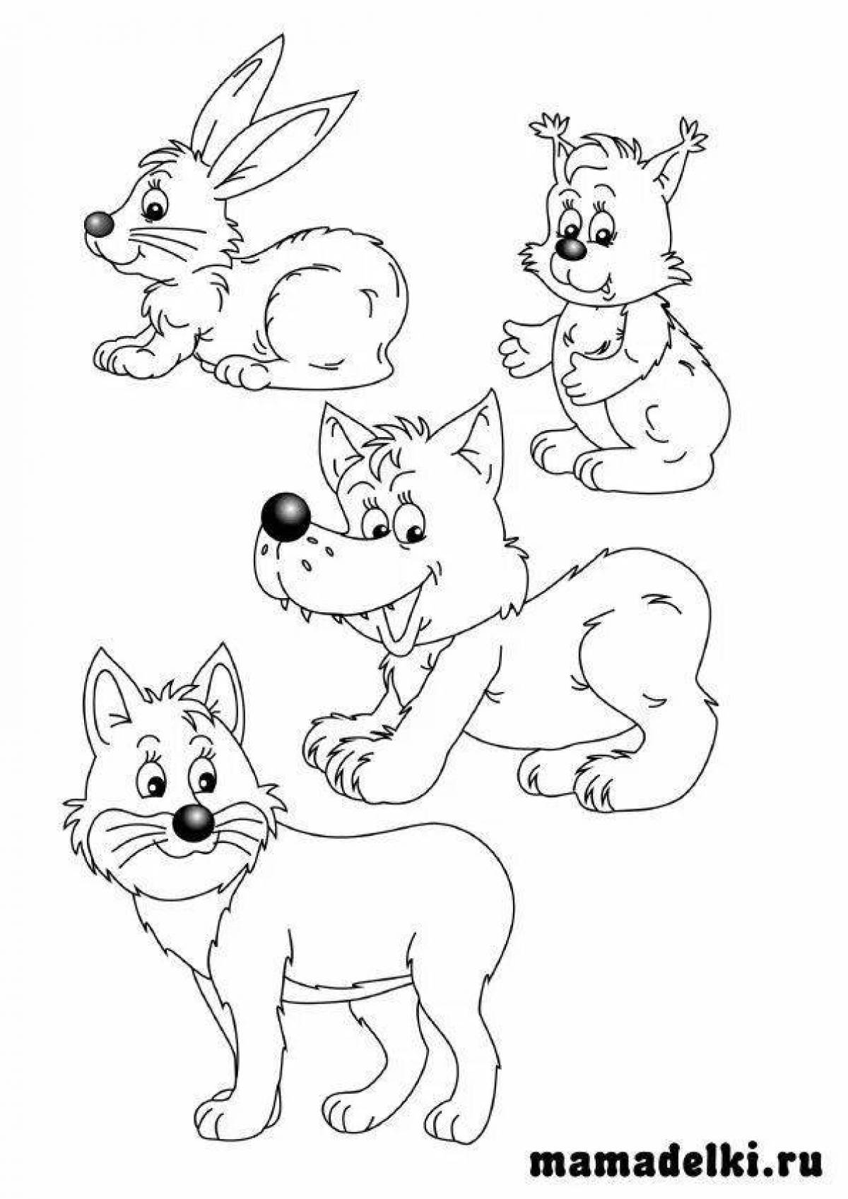 Amazing coloring pages for kids wild animals 2 3 years old