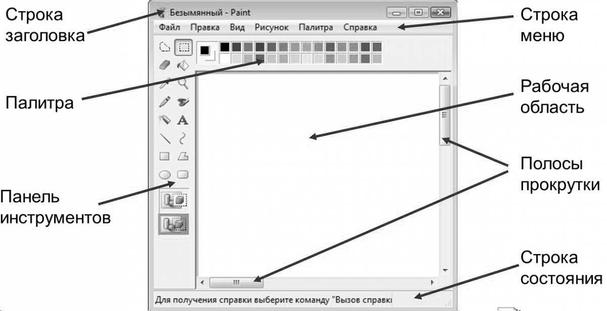 Инструмент графического редактора ms paint который позволяет получить эффект части #7