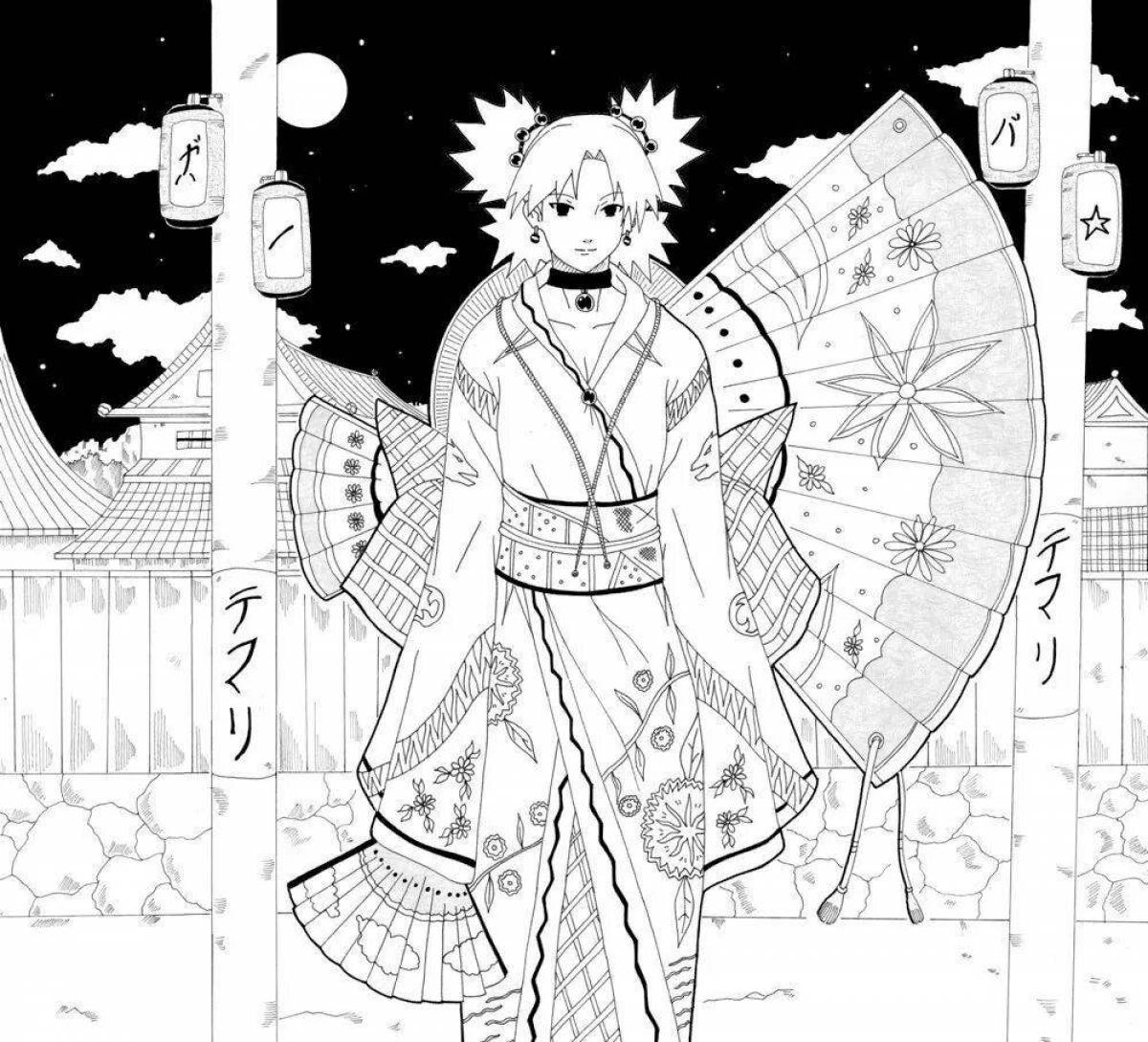 A wonderful coloring book for girls 12 years old - naruto