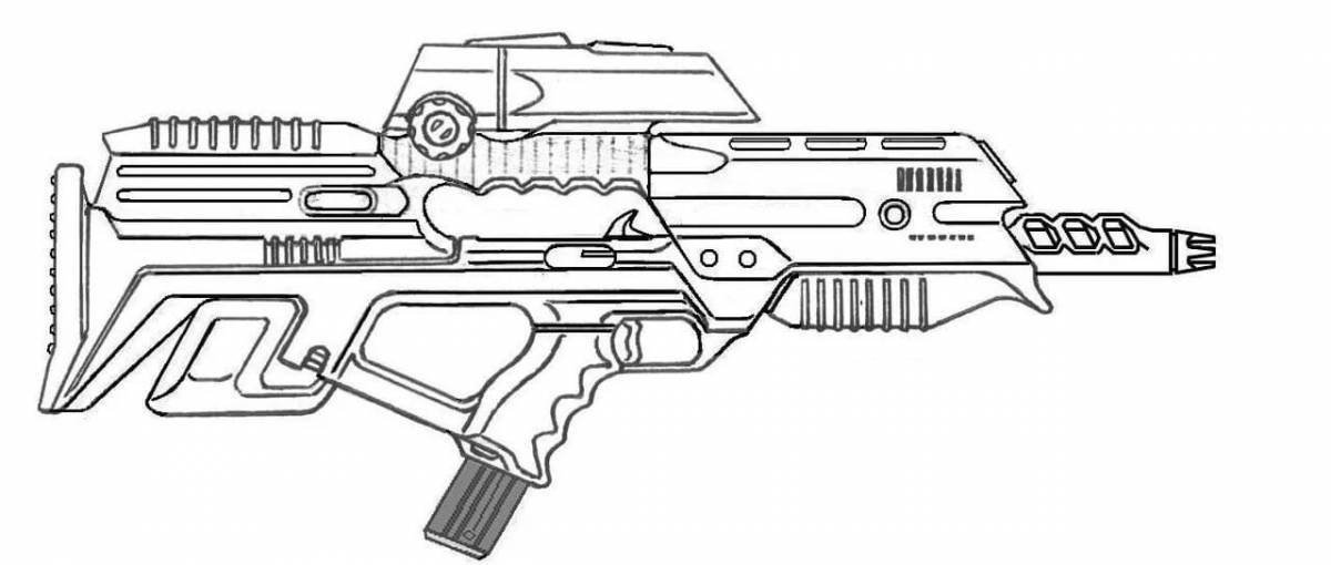 Majestic weapon coloring page
