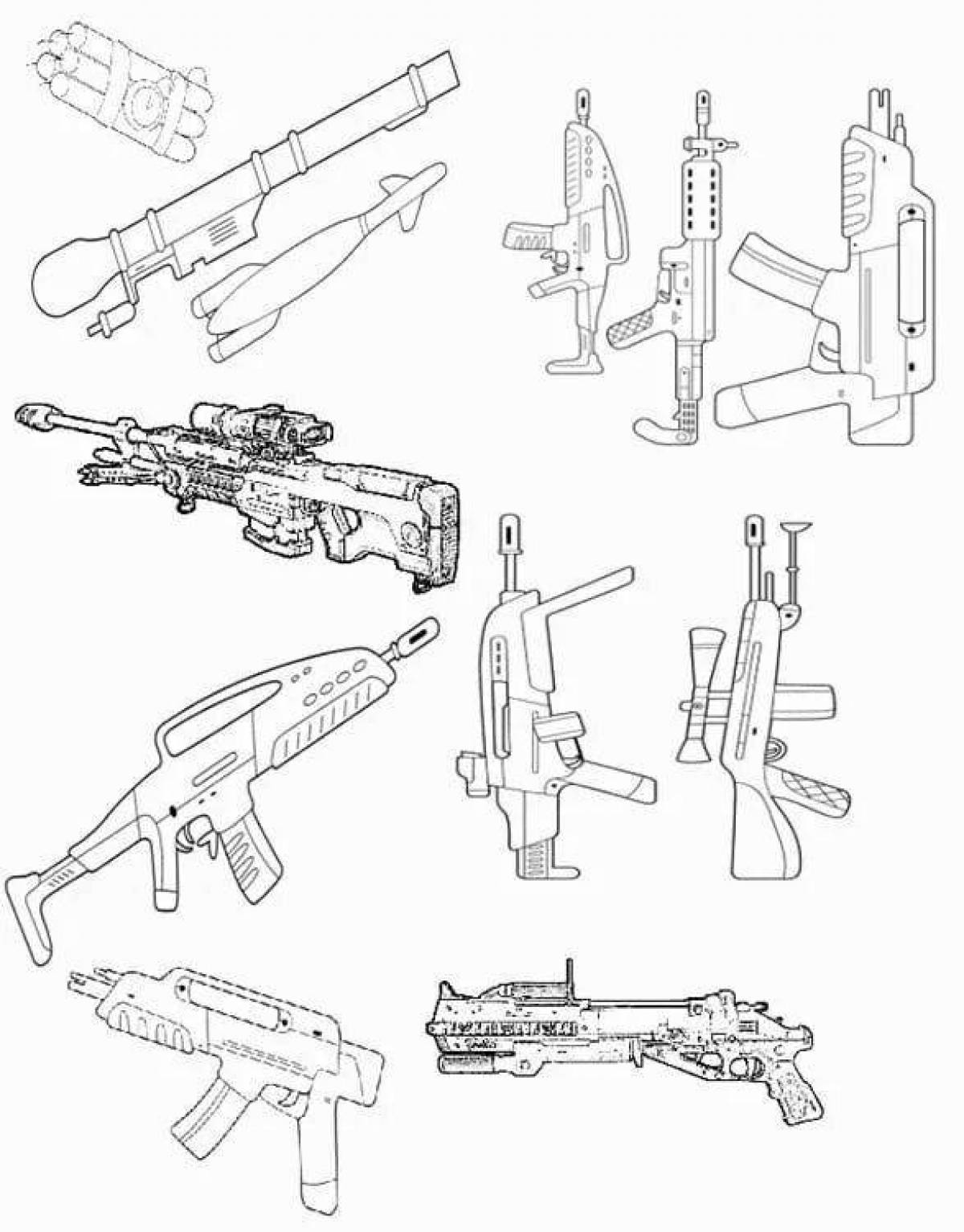 Dust weapon coloring page