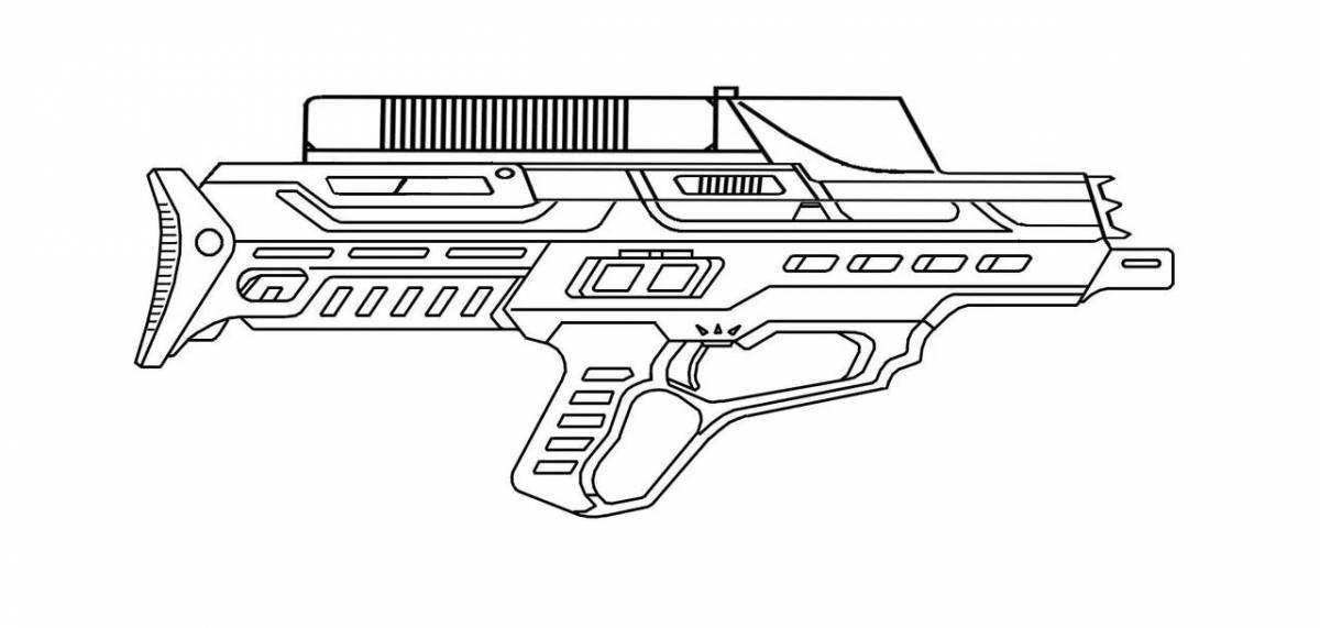 Great weapon coloring page