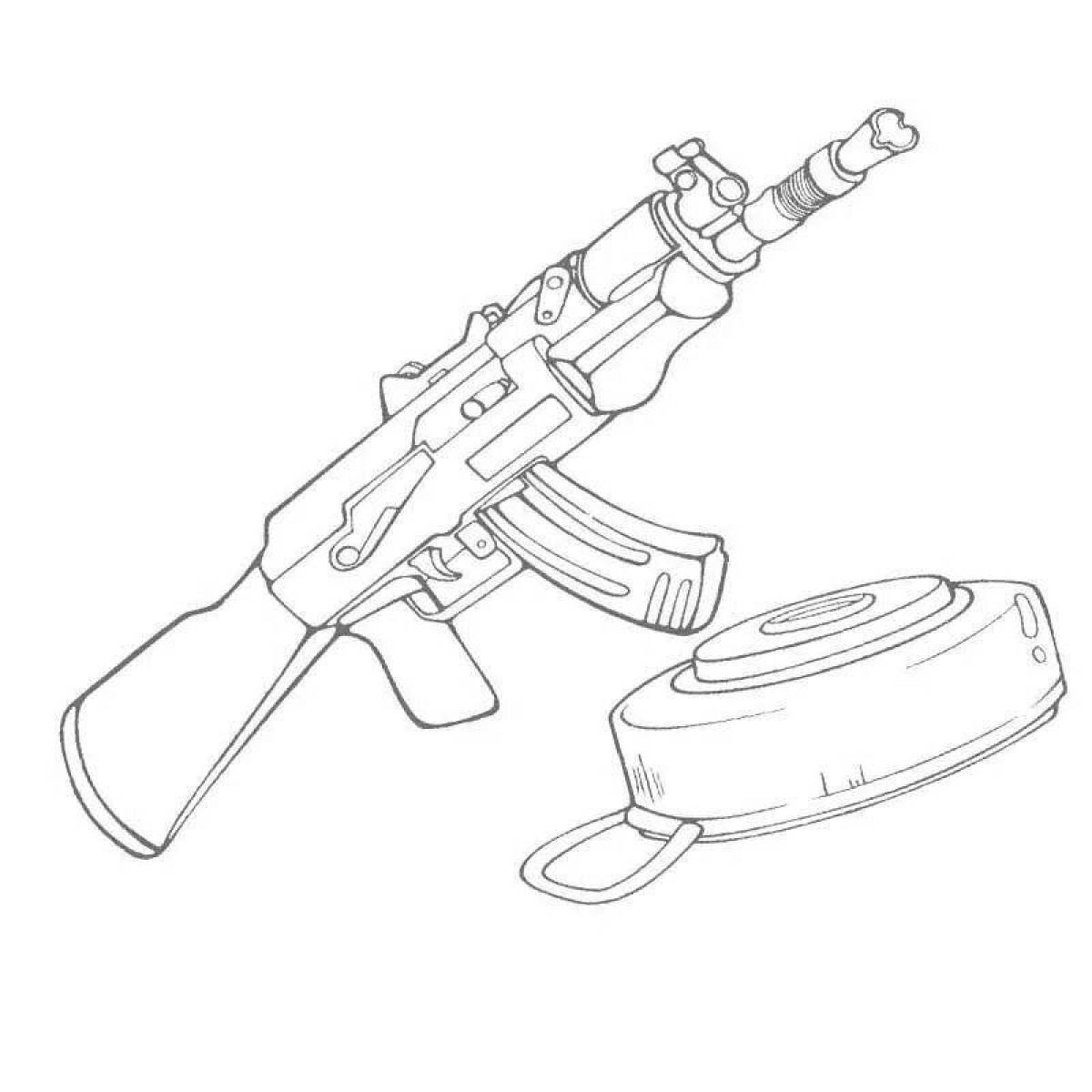 Tempting weapon coloring page