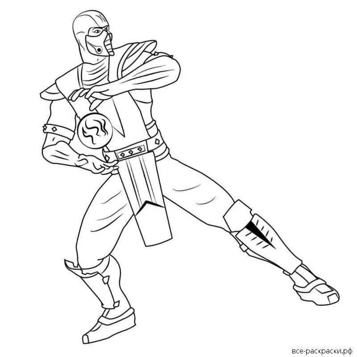 Bright coloring page