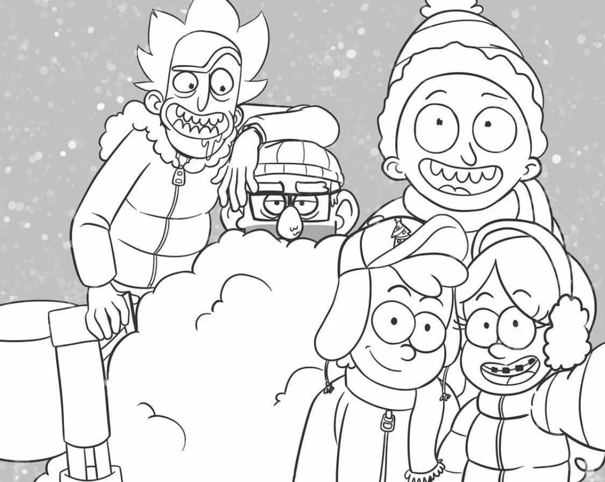 Major morty coloring book